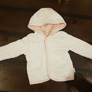 Burt's Bees Baby Reversible cotton hoodie 0-3month